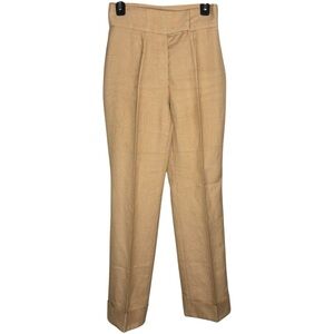 Dolce & Gabbana Tailored Tan Wool Trousers